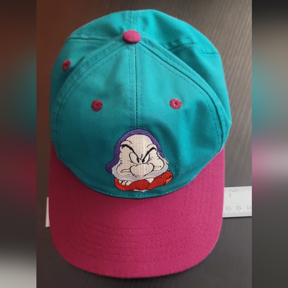 Vintage Disney snow white & Seven Dwarfs Grumpy dwarf hat  Baseball Cap